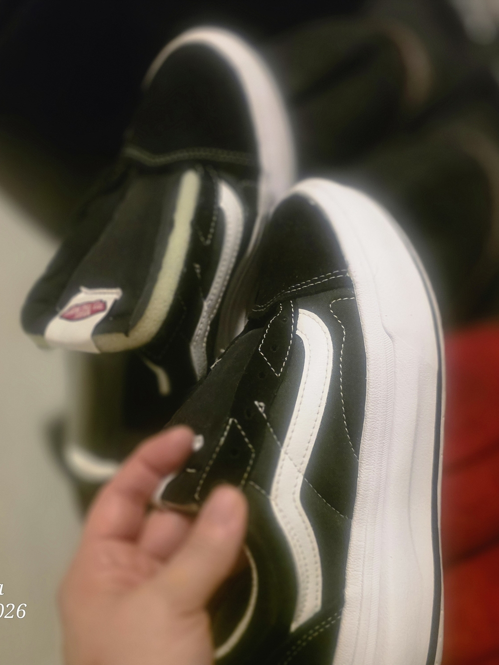 Vans Black and White Kids Low-Top Skate Sneakers